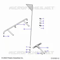 PARE CHOCS, REAR, FLAG, BEACON, AND PASS HANDLE