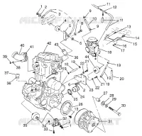 SUPPORT MOTEUR Magnum 4X4 W97AC42A, Swedish Magnum 4X4 S97AC42E and Norweg (4940834083A009)