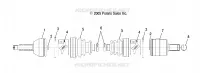 ARBRE DE TRANSMISSION ARRIERE LH, RH