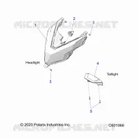 ELECTRICITE, HEADLIGHT AND TAILLIGHT