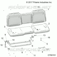 SIEGE ASM. REAR