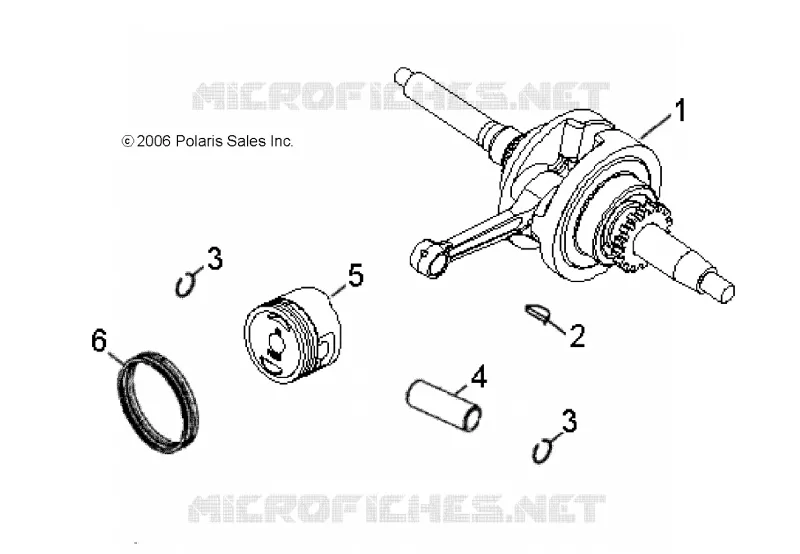 MOTEUR, VILEBREQUIN AND PISTON