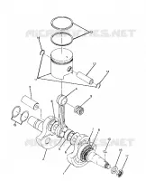 VILEBREQUIN AND PISTON ASSEMBLY (4916331633032A)