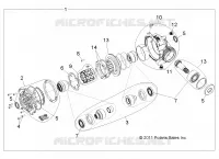 SYSTÈME DE TRANSMISSION, FRONT PONT INTERNALS 1332842