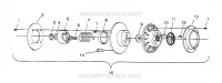 EMBRAYAGE DE TRANSMISSION TRAIL 0962761, TRAIL TOURING 0962262,  AND EUROPEAN TRAIL TOU (4931763176C010)
