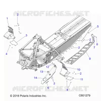 CHASSIS, PROTECTION D'EMBRAYAGE/FOOTRESTS/RUNNING BOARDS