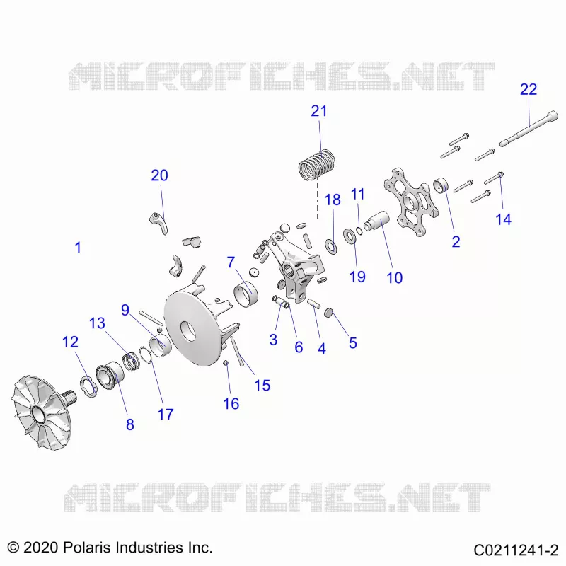 SYSTÃˆME DE TRANSMISSION, PRIMARY CLUTCH