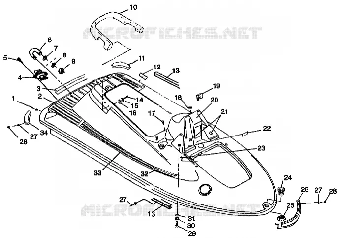 CONDUIT D'ADMISSION SL 700 B974071, Intl. SL 700 I974071, SL 700 Deluxe B974072 a (4940874087A005)