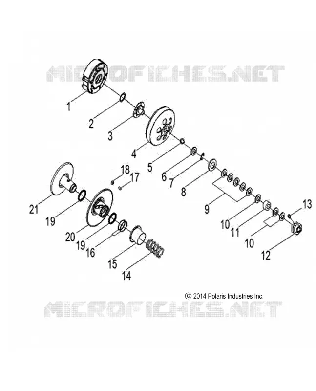 SYSTÈME DE TRANSMISSION, SECONDARY CLUTCH