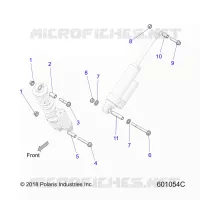 SUSPENSION, SUPPORT AMORTISSEUR  (FT/RT)