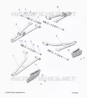SUSPENSION AVANT CONTROL ARMS