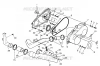 COUVERCLE D'EMBRAYAGE (400) XPRESS 400 W969540 (4935923592C008)