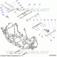 CHASSIS, MAIN FRAME AND SKID PLATES