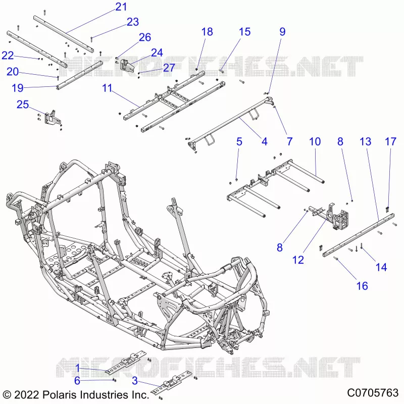 CHASSIS, MAIN FRAME AND SKID PLATES