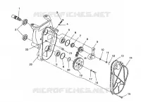 CARTER DE CHAINEE ASSEMBLY XLT/0930767,XLT SP/0930667    XLT SKS/0930567 (4923012301017A)