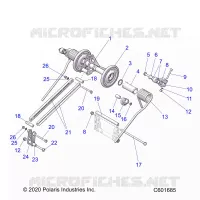 SUSPENSION, BRAS DE SUSPENSION ARRIERE