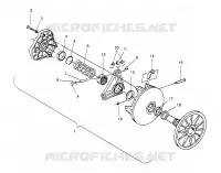 EMBRAYAGE DE TRANSMISSION ASSEMBLY 500 CARB 0962764, 500 CARB SKS 0962564,  500 CARB SKS (4931873187C006)