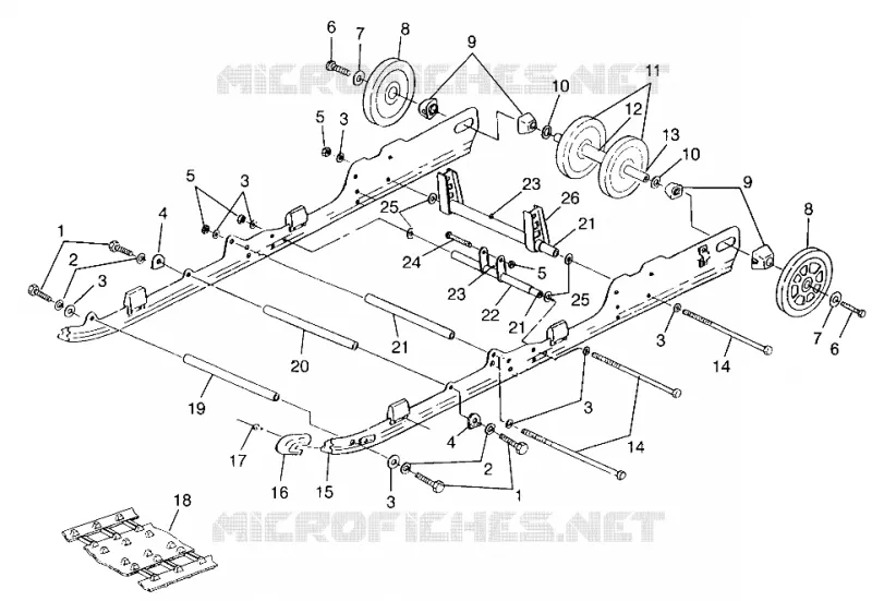 SUSPENSION 700 RMK 0970966, 700 SKS 0970566 AND EUROPEAN 700 SKS E970566 (4938573857B010)