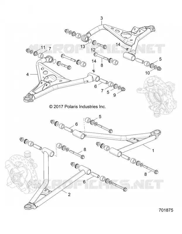 SUSPENSION AVANT CONTROL ARMS