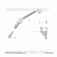 ELECTRICITE, IGNITION COIL, WIRE AND SPARK PLUG