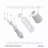 SUSPENSION, AMORTISSEUR AVANT TRACK (7045714)