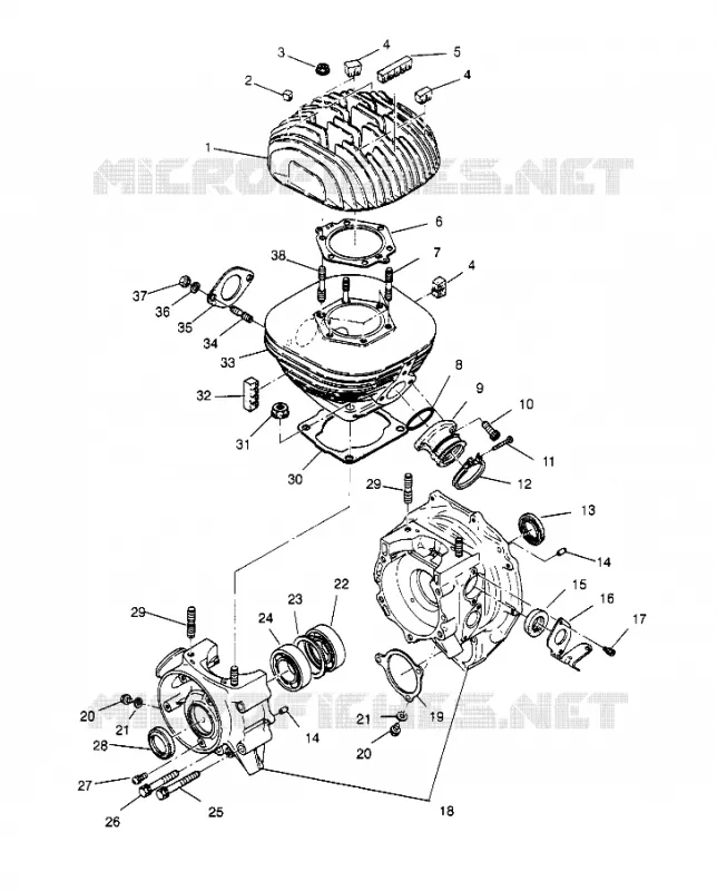 CARTERS MOTEUR AND CYLINDRE 4X4 300 W958130 (4930183018C013)
