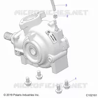 SYSTÃˆME DE TRANSMISSION, GEARCASE MOUNTING, FRONT