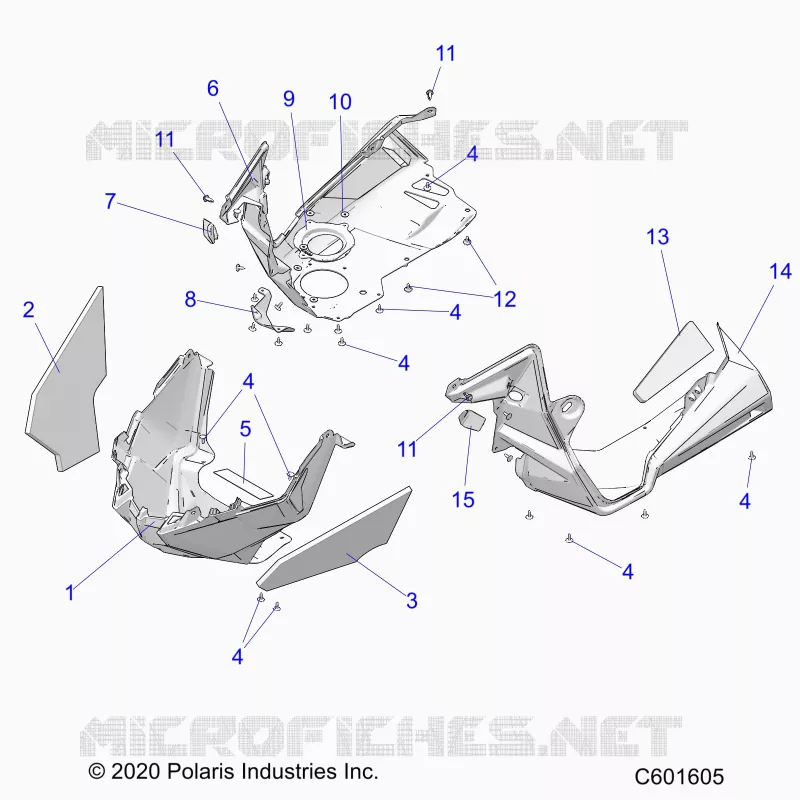 CARROSSERIE AVANT ASM./FENDERS