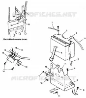SUPPORT BATTERIE 500 EFI 0942774 and EFI SKS 0942574 (4924982498030A)