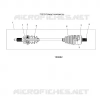 SYSTÈME DE TRANSMISSION, DRIVE SHAFT, FRONT (FROM 2/16/16)