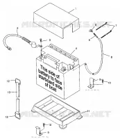 SUPPORT BATTERIE SL 700 B964066 and  Intl. SL 700 I964066 (4935633563B006)