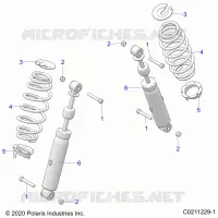 SUSPENSION ARRIERE SHOCK AND MOUNTING