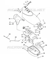 COFFRE AVANT SLX 780 B964287 and  Intl. SLX 780 I964287 (4937443744A008)