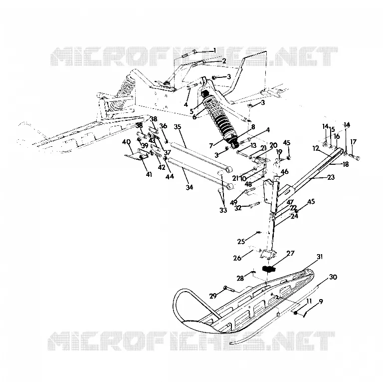 SUSPENSION AVANT AND SKI WIDETRAK (4921302130015A)