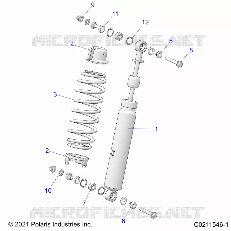 SUSPENSION, AMORTISSEUR AVANT