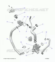 MOTEUR, WATERPUMP AND BYPASS
