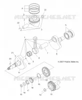 MOTEUR, VILEBREQUIN AND PISTON
