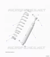SUSPENSION, REAR SUPPORT AMORTISSEUR 
