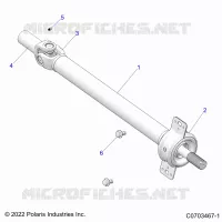 SYSTÃˆME DE TRANSMISSION, PROP SHAFT,MID, BEARING