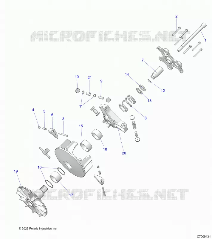 SYSTÃˆME DE TRANSMISSION, PRIMARY CLUTCH