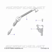 ELECTRICITE, IGNITION COIL, WIRE AND SPARK PLUG