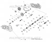 SYSTÈME DE TRANSMISSION, PONT PRINCIPAL INTERNALS