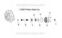 SYSTÈME DE TRANSMISSION, PONT PRINCIPAL OUTPUT SHAFT