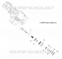 SYSTÈME DE TRANSMISSION, PONT PRINCIPAL OUTPUT SHAFT