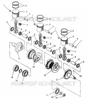 PISTON ET VILEBREQUIN XLT SP 0966676 AND EUROPEAN XLT SP E966676 (4931703170C011)