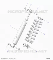 SUSPENSION, REAR SUPPORT AMORTISSEUR 