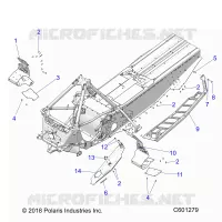 CHASSIS, PROTECTION D'EMBRAYAGE/FOOTRESTS/RUNNING BOARDS