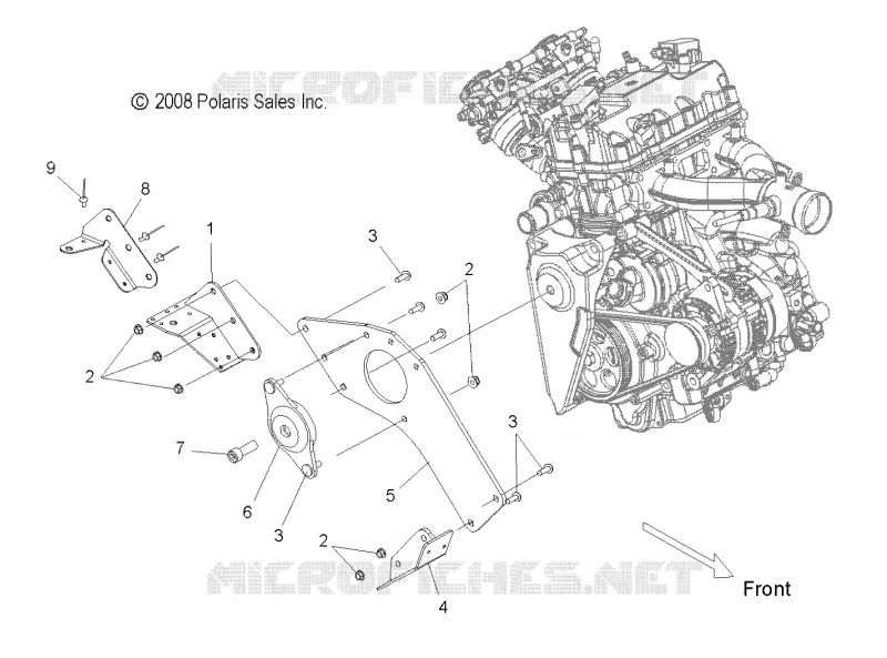 MOTEUR, MOUNTING, RH