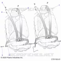 SIEGE BELT MOUNTING 4 POINT