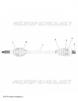 DRIVE TRAIN, TRANSMISSION ARRIERE SHAFT (TO 7/3/2017)